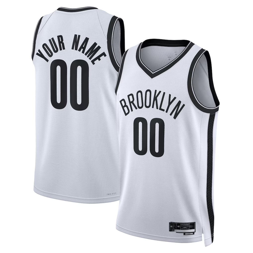 Tlead Custom B.Nets White Swingman Jerseys - Association Edition