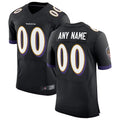 Tlead Custom B.Ravens Black Speed Machine Elite Stitched Jerseys