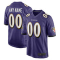 Tlead Custom B.Ravens Purple Home Game Stitched Jerseys