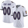 Tlead Custom B.Ravens White Vapor F.U.S.E. Limited Stitched Jerseys
