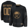 Tlead Custom B.Sabres Black 2024 Military Appreciation Practice Stitched Jerseys