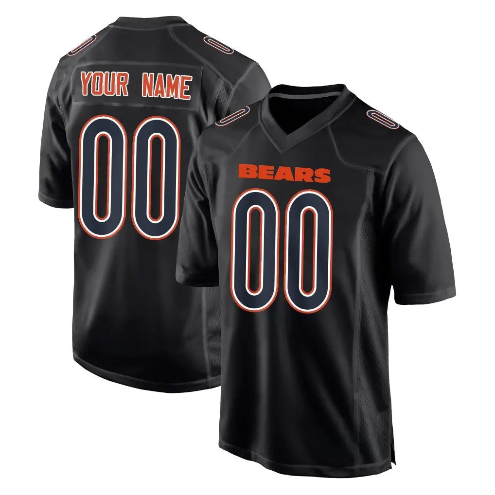 Tlead Custom C.Bears Carbon Black Fashion Game Any Name & Numbers Stitched Jerseys