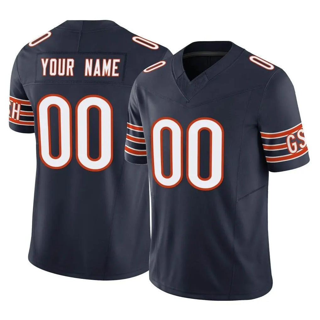 Tlead Custom C.Bears Navy Vapor F.U.S.E. Limited Home Game Any Name & Numbers Stitched Jerseys