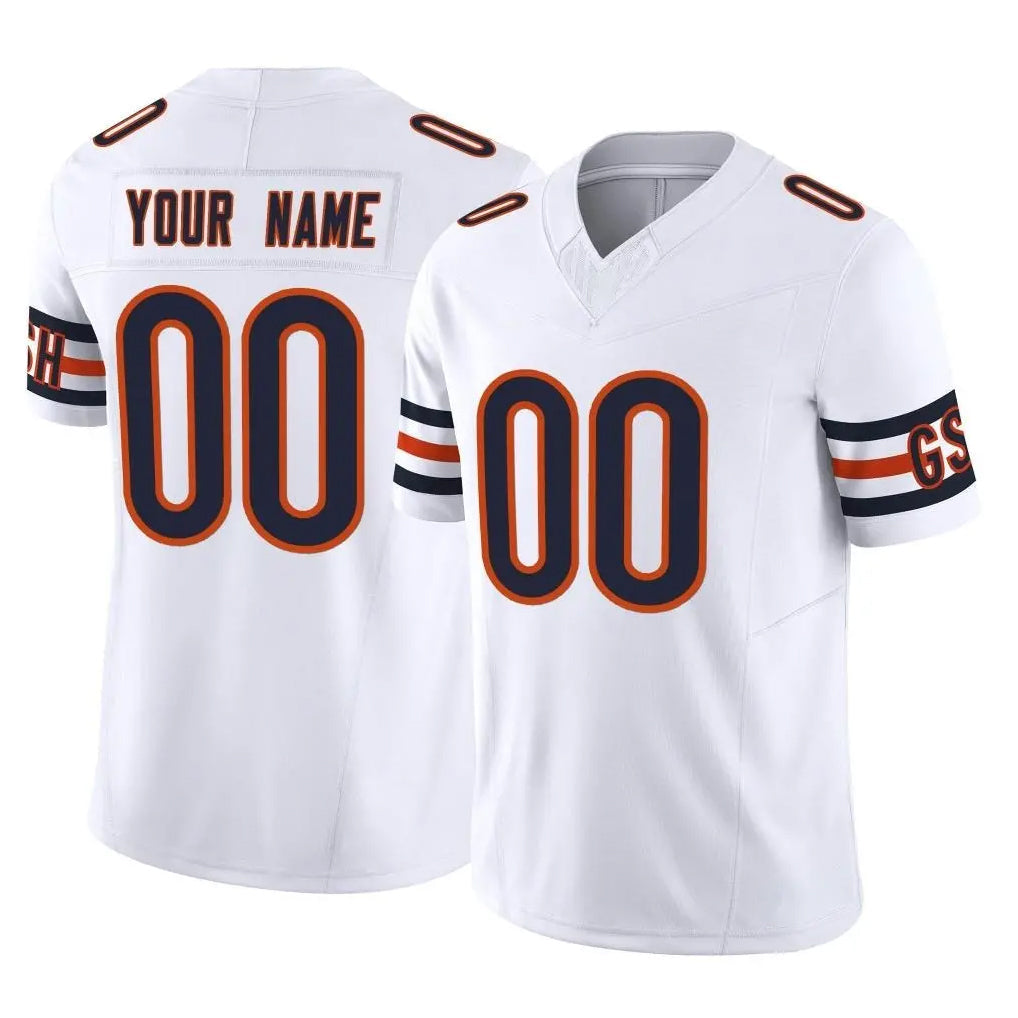 Tlead Custom C.Bears White Vapor F.U.S.E. Limited Home Game Any Name & Numbers Stitched Jerseys