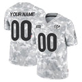 Tlead Custom C.Bengals Arctic Camo Salute to Service Limited Any Name & Numbers Stitched Jerseys