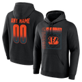 Tlead Custom C.Bengals Black Home Field Pop Personalized Name & Number Hoodie Stitched Jerseys
