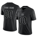 Tlead Custom C.Bengals Black Reflective Limited Game Any Name & Numbers Stitched Jerseys