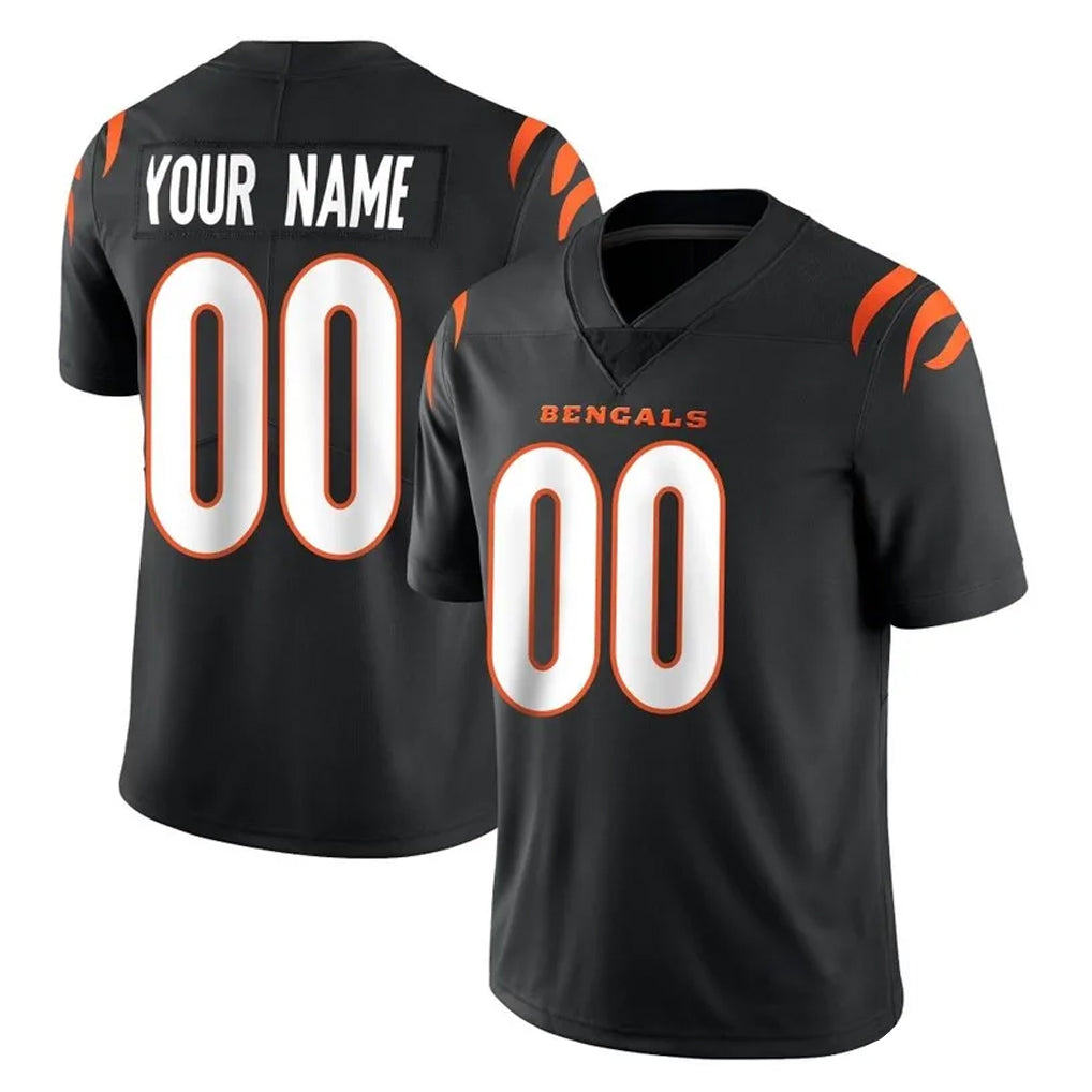 Tlead Custom C.Bengals Black Vapor Untouchable Limited Home Game Any Name & Numbers Stitched Jerseys
