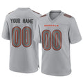Tlead Custom C.Bengals Gray Atmosphere Fashion Game Any Name & Numbers Stitched Jerseys