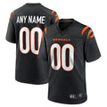 Tlead Custom C.Bengals Home Replica Game Football Jerseys - Black - Custom