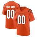 Tlead Custom C.Bengals Orange Home Game Any Name & Numbers Stitched Jerseys