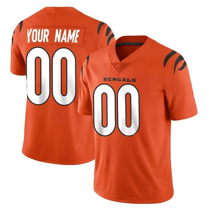 Tlead Custom C.Bengals Orange Vapor Untouchable Limited Home Game Any Name & Numbers Stitched Jerseys