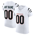 Tlead Custom C.Bengals White Vapor F.U.S.E. Elite Stitched Jerseys