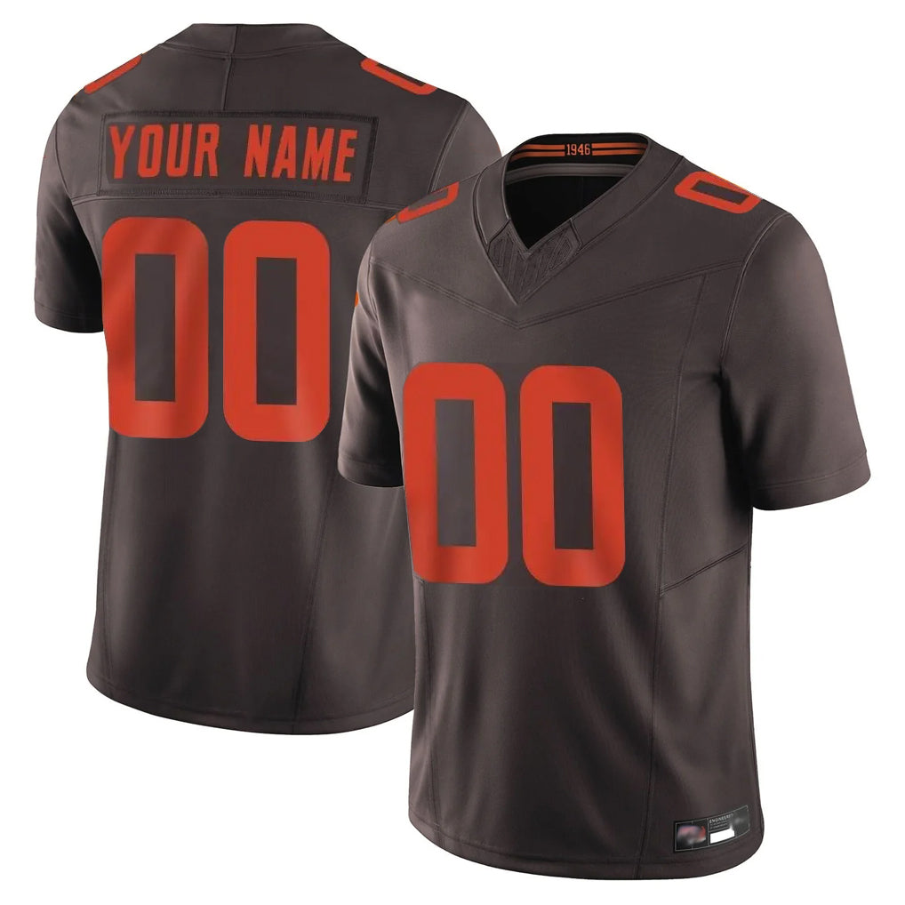 Tlead Custom C.Browns Brown Limited Vapor F.U.S.E. Alternate Game Any Name & Numbers Stitched Jerseys
