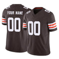 Tlead Custom C.Browns Brown Vapor F.U.S.E. Limited Home Game Any Name & Numbers Stitched Jerseys
