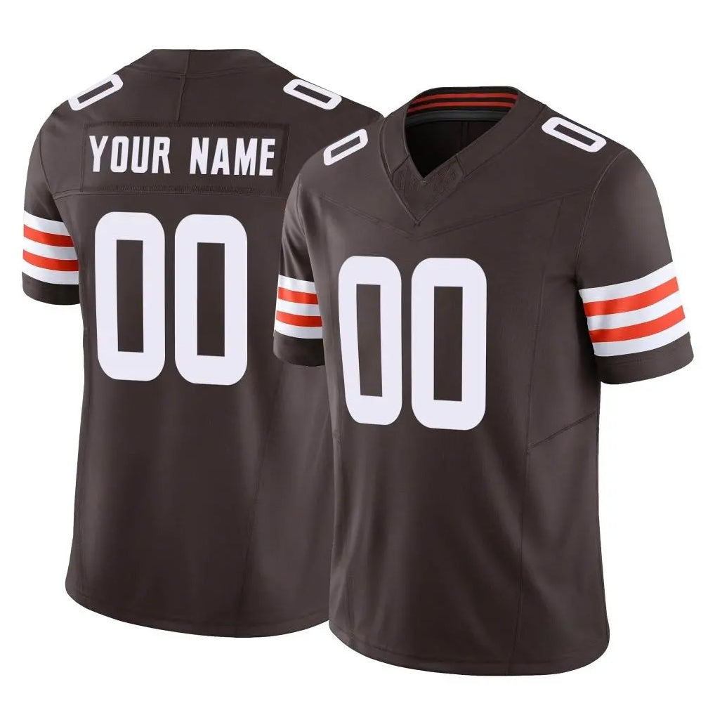 Tlead Custom C.Browns Brown Vapor F.U.S.E. Limited Home Game Any Name & Numbers Stitched Jerseys