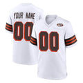 Tlead Custom C.Browns White Alternate Home Game Any Name & Numbers Stitched Jerseys