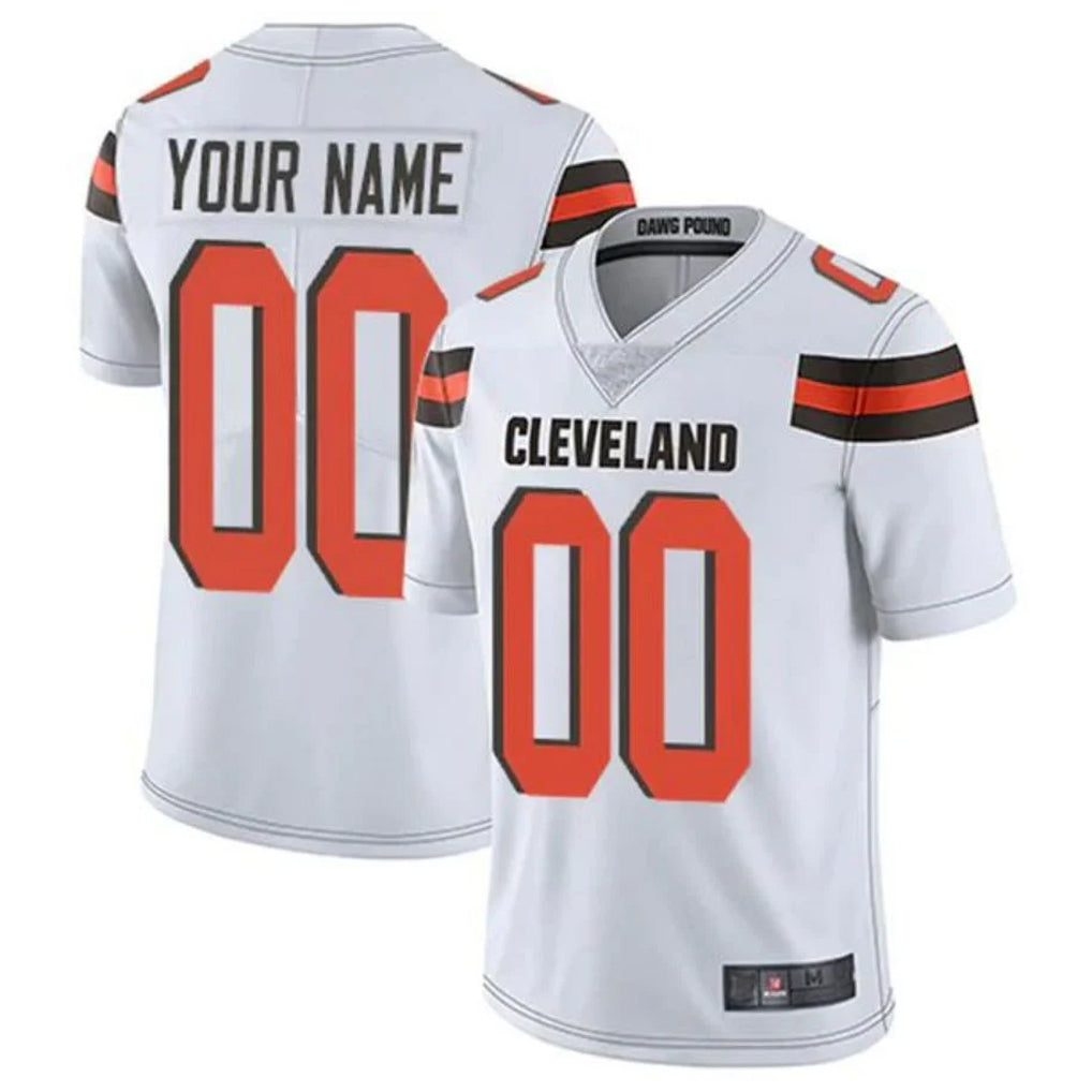 Tlead Custom C.Browns White Alternate Vapor Untouchable Limited Home Game Any Name & Numbers Stitched Jerseys
