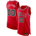 Tlead Custom C.Bulls Red Authentic Jerseys - Icon Edition