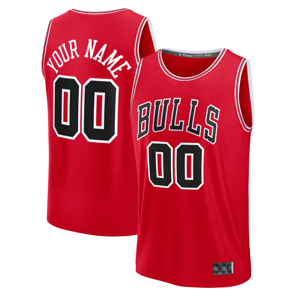 Tlead Custom C.Bulls Red Fast Break Jerseys - Icon Edition