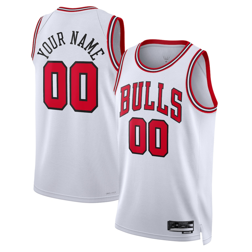 Tlead Custom C.Bulls White Swingman Jerseys - Association Edition