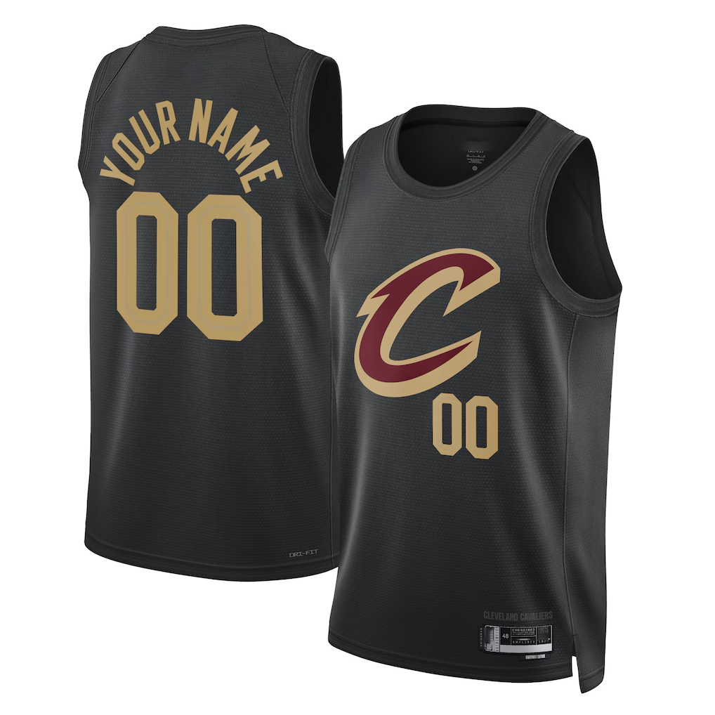 Tlead Custom C.Cavaliers Black 2022-23 Swingman Jerseys - Statement Edition