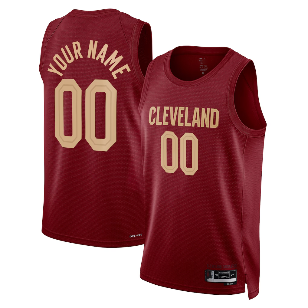 Tlead Custom C.Cavaliers Burgundy Swingman Jerseys - Icon Edition