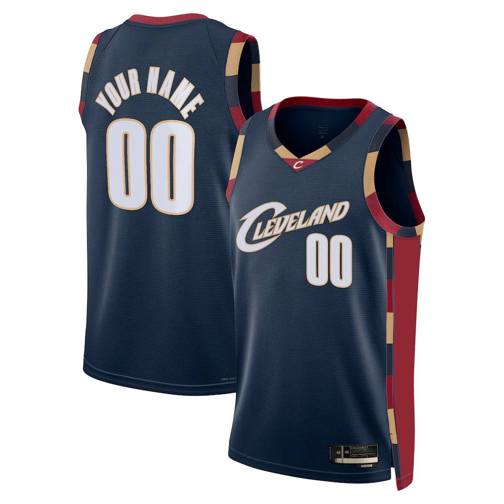 Tlead Custom C.Cavaliers Navy Swingman Jerseys - Classic Edition