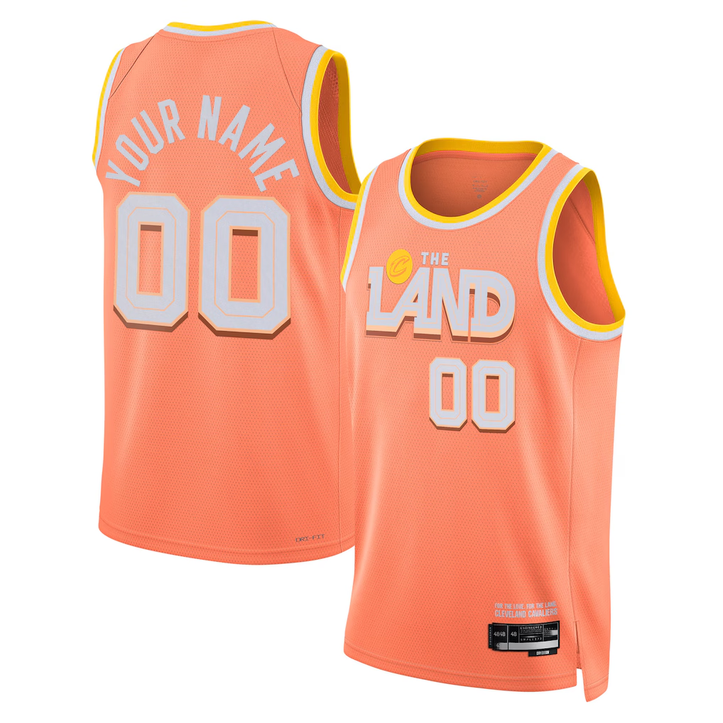 Tlead Custom C.Cavaliers Orange 202526 City Edition Swingman Jerseys