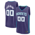 Tlead Custom C.Hornets  Purple Fast Break Jerseys - Icon Edition
