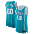 Tlead Custom C.Hornets  Teal 202021 Authentic Jerseys - Icon Edition