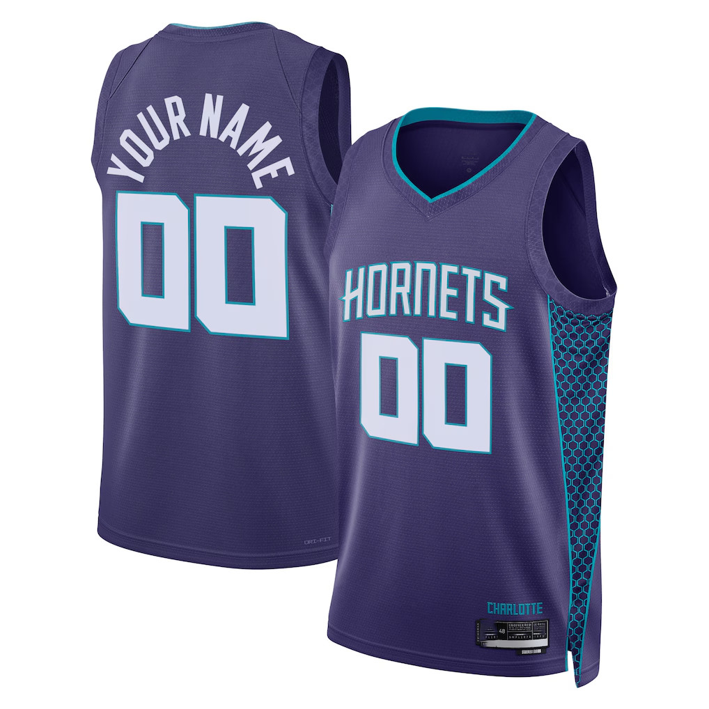 Tlead Custom C.Hornets Teal 202223 Swingman Jerseys - Statement Edition