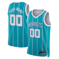 Tlead Custom C.Hornets  Teal Swingman Jerseys - Icon Edition