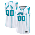 Tlead Custom C.Hornets  White Fast Break Jerseys - Icon Edition