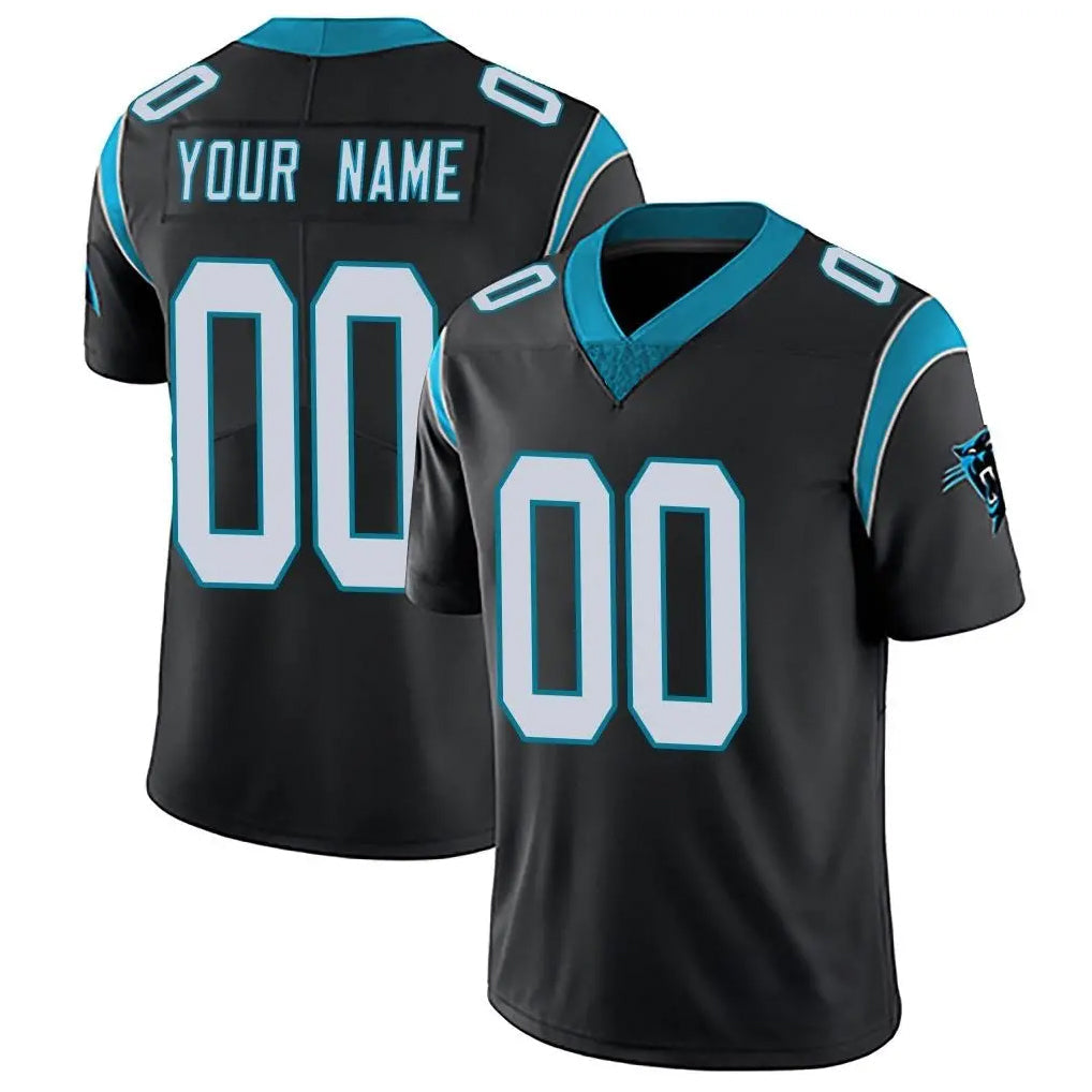 Tlead Custom C.Panthers Black Vapor Untouchable Limited Game Any Name & Numbers Stitched Jerseys