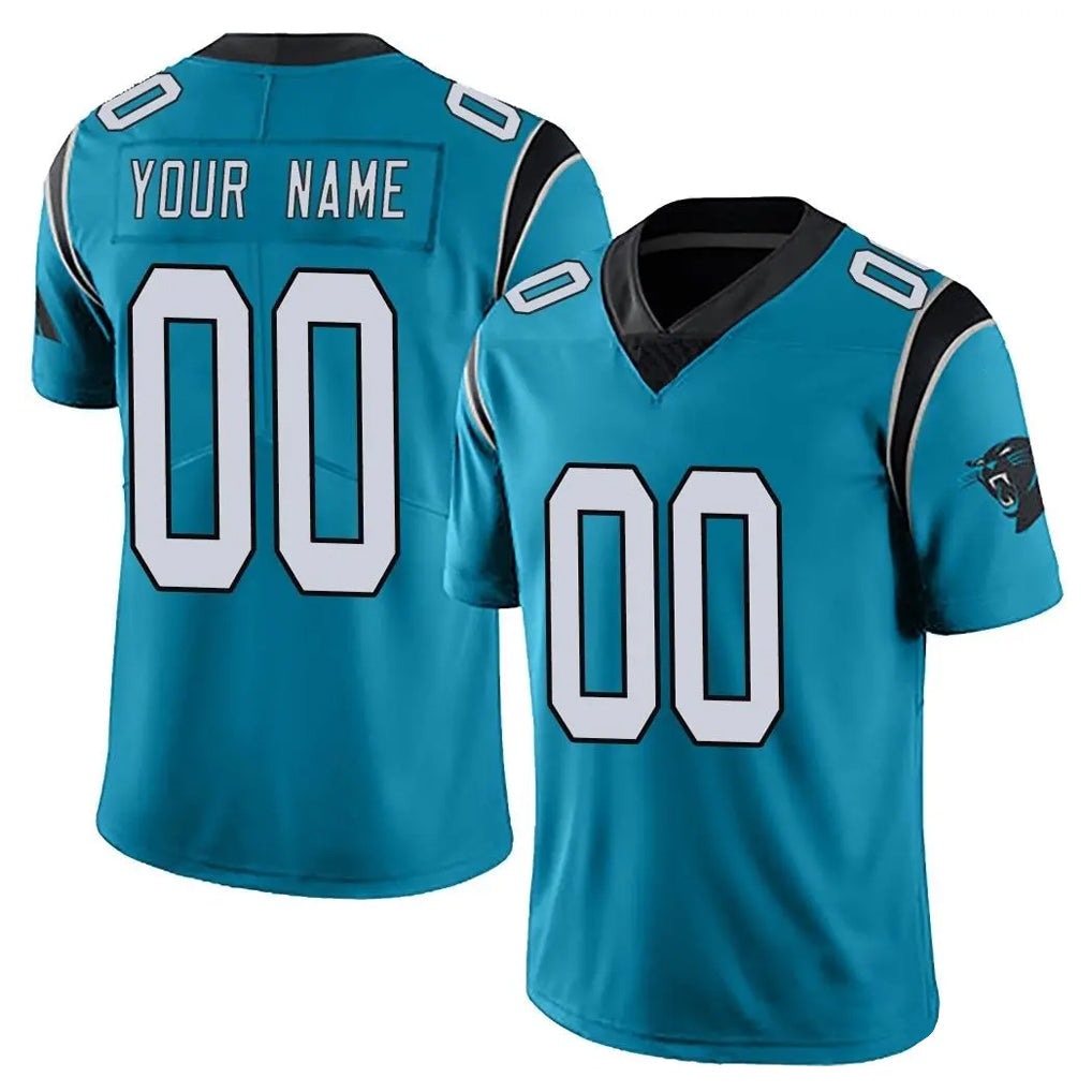 Tlead Custom C.Panthers Blue Vapor Untouchable Limited Game Any Name & Numbers Stitched Jerseys