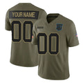 Tlead Custom C.Panthers Olive 2025 Salute to Service Limited Home Game Any Name & Numbers Stitched Jerseys