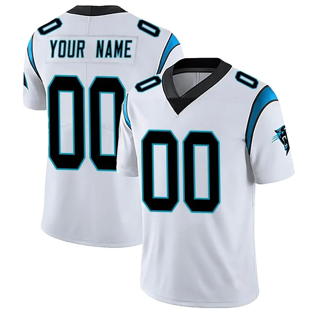Tlead Custom C.Panthers White Vapor Untouchable Limited Game Any Name & Numbers Stitched Jerseys