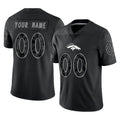 Tlead Custom D.Broncos Black Reflective Limited Any Name & Numbers Stitched Jerseys