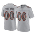 Tlead Custom D.Broncos Gray Atmosphere Fashion Limited Game Any Name & Numbers Stitched Jerseys