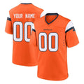 Tlead Custom D.Broncos Orange Home Game Any Name & Numbers Stitched Jerseys