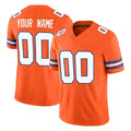 Tlead Custom D.Broncos Orange Limited Alternate Vapor F.U.S.E. Throwback Game Any Name & Numbers Stitched Jerseys