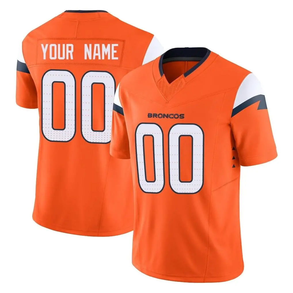 Tlead Custom D.Broncos Orange Vapor F.U.S.E. Limited Home Game Any Name & Numbers Stitched Jerseys
