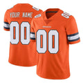 Tlead Custom D.Broncos Orange Vapor Untouchable Limited Home Game Any Name & Numbers Stitched Jerseys