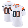 Tlead Custom D.Broncos White Home Game Any Name & Numbers Stitched Jerseys