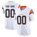 Tlead Custom D.Broncos White Limited Vapor F.U.S.E. Home Game Any Name & Numbers Stitched Jerseys