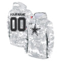 Tlead Custom D.Cowboys Arctic Camo Salute to Service Hoodies Limited Game Any Name & Numbers Stitched Jerseys