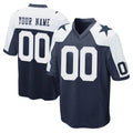 Tlead Custom D.Cowboys Navy-White Alternate Home Game Any Name & Numbers Stitched Jerseys