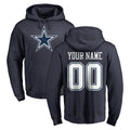 Tlead Custom D.Cowboys Navy Pullover Hoodies Limited Any Name & Numbers Stitched Jerseys