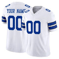 Tlead Custom D.Cowboys White Limited Vapor F.U.S.E. Home Game Any Name & Numbers Stitched Jerseys